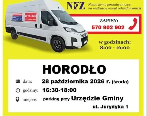 Bezpłatne badanie wzroku w Opto-Busie w Horodle – 28 października 2026