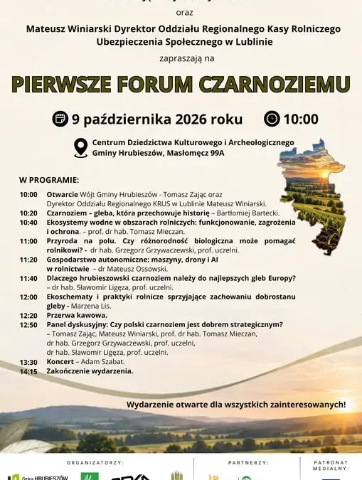 Pierwsze Forum Czarnoziemu w Masłomęczu – już 9 października