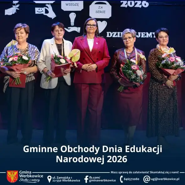 Dzień Edukacji Narodowej w Gminie Werbkowice – podziękowania i nagrody dla nauczycieli
