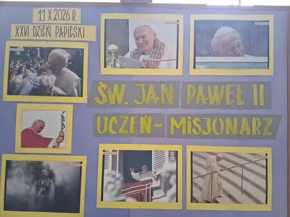Dzień Papieski w Mirczu: uczniowie kwestowali i modlili się pod pomnikiem św. Jana Pawła II