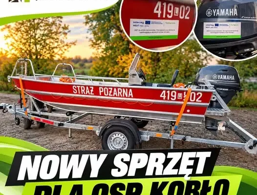 OSP Kobło z nową łodzią ratowniczą. Sprzęt trafił do strażaków z Gminy Hrubieszów