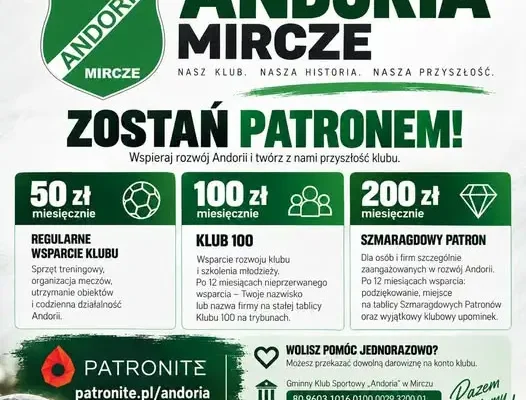 Andoria Mircze szuka patronów. Klub z ponad 50-letnią historią stawia na wsparcie społeczności