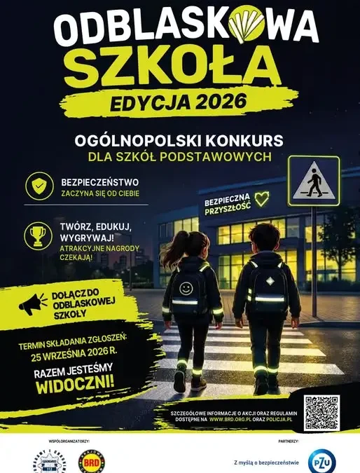 Hrubieszowska Trójka świeci przykładem – rusza Odblaskowa Szkoła 2026