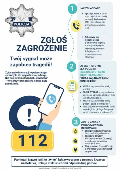 Policja startuje z kampanią „Życie to nie gra. Masz je tylko jedno” – edukacja uczniów o zagrożeniach