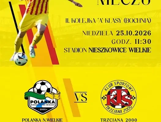 Mecz A klasy: Gmina Trzciana BANAT zmierzy się z Polanką Nieszkowice Wielkie
