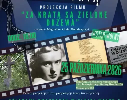 Filmowy Wieczór z Historią w Masłomęczu: poezja Grażyny Chrostowskiej i cmentarze Wielkiej Wojny