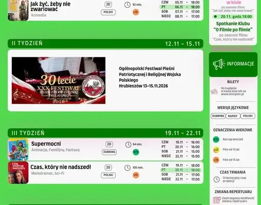 Listopad w Kinie Plon – familijne hity, polska komedia i Kobiece wieczory filmowe