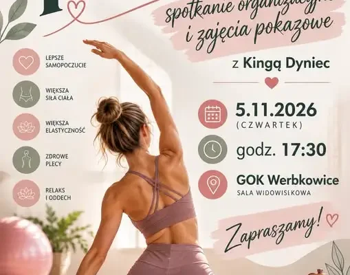 Pilates w GOK Werbkowice – spotkanie organizacyjne i zajęcia pokazowe