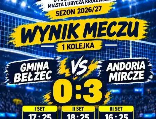 Andoria Mircze dominuje w pierwszej kolejce Roztoczańskiej Amatorskiej Ligi Siatkówki